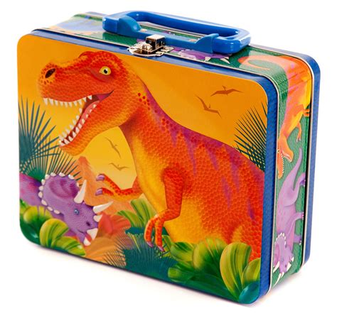 dinosaur metal lunch box|kids dinosaur lunch box.